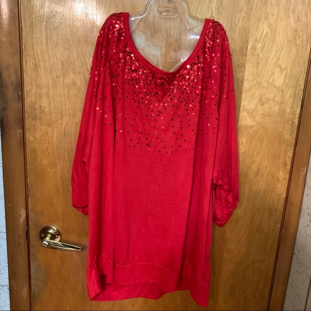 Karen Brooks 3XL sequence 3/4 sleeve shirt